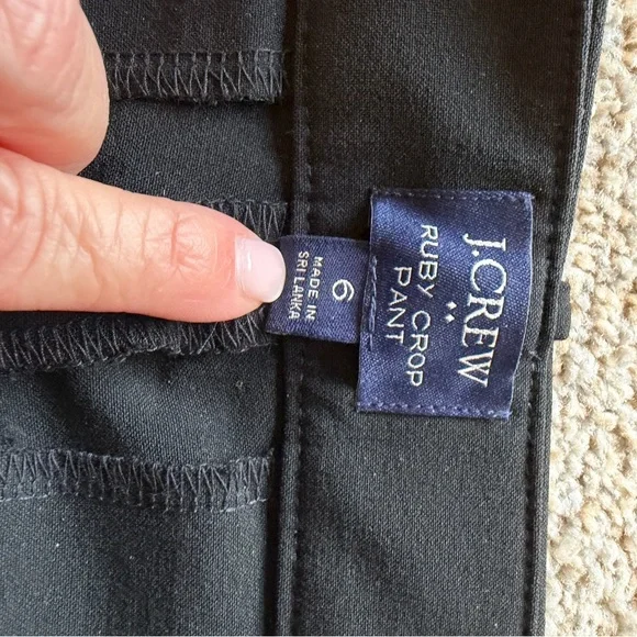 NWOT Women’s JCrew Slim Cropped Ruby Pant in stretch twill - Picture 4 of 10